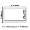 cyclingcolors Window Rectangular Clip On Porthole White PVC Garage Doors