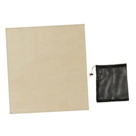 Totority 1 Set Camping Fireproof Mat High Temperature Resistant Outdoor Grill Blanket Durable Heat Insulation Pad for BBQ Fire Pit Deck Camping Use