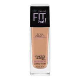 Maybelline Base Maquillaje Fit Me Dewy + Smooth, concentrado humecta y suaviza, acabado natural