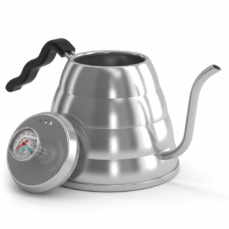 Coffee Culture Stainless Steel 1.2L Pour Over Kettle, Silver, CC-POK1200