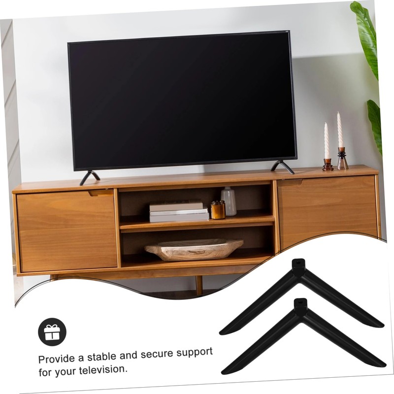 TEHAUX 1 Pair Durable Tv Stand for Bedroom Reinforced Base