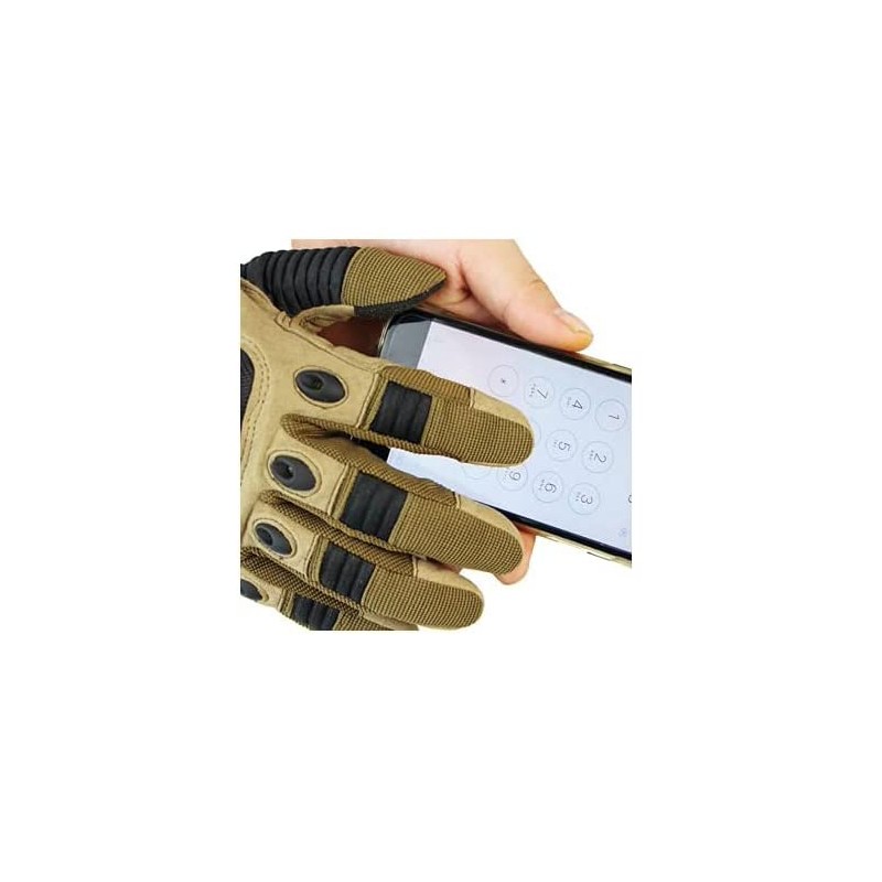 Full Finger Touch Screen Contact Gloves Hard Knuckle Cycling Biking