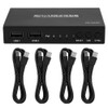 ASHATA 4 Port Smart KVM Switch USB Keyboard Mouse Synchronizer