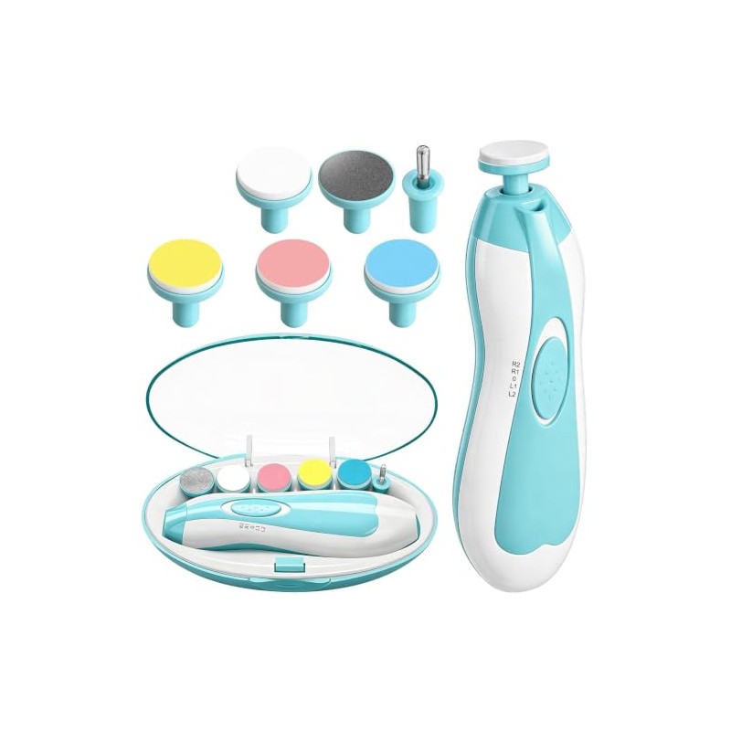 AXIDUN-Lima de uñas para bebé, Cortaúñas para bebé, Pulidora de