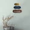Designer Laundry Sign (Black Gold) - Large 3.5 x 9"