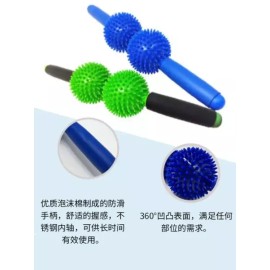 종아리 마사지 롤러 스트레칭 헬스 근육 이완기 어깨 요가 스틱 [퍼플] Calf Massage Roller Stretching Health Muscle Relaxation Device Shoulder Yoga Stick [Purple]