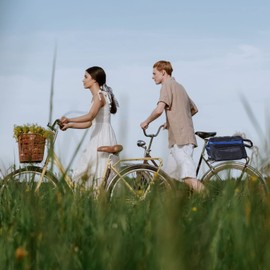 Bike Bags For Bicycles Rear Rack - 18L Large Bicycle Trunk Storage Frame Bag ,Waterproof Bike Pannier Extendable Cycling Back Seat orange Package With Rain Cover&Repair Tools , Designed For Camping, Travelling,Night Riding,Shopping