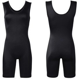 4 Time All American Women’s & Girls’ Black Wrestling Singlet–Comfort, Flexibility, Perfect for Fighting Sports and Training (XS, Girls)