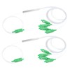 Duogalia 2-Pack SCAPC 1X4 PLC Fiber Optic Splitter 0.9mm G657A1