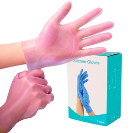 vodvob reusable silicone gloves, finger protectors for epoxy resin casting DIY crafts, household cleaning gloves (Purple)