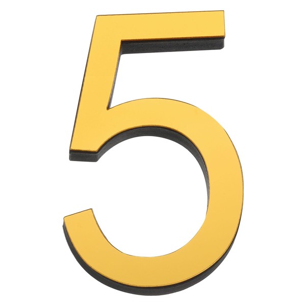 MECCANIXITY 3 inch 5 House Mailbox Number Stickers 3D Street
