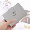 Stealodeal Leatherite Double Zipper Card Holder, Grey, Minimalist