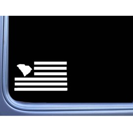 EZ-STIK South Carolina American Flag M197 8 inch Sticker state united merica