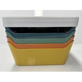 Tiawudi Tiawudi 12 Pack Storage Bins with Lids, Plastic Storage Containers, Multi-Use Organizer Bins for Cabinet, Pantry, Drawer, Closet, Countertop or Shelves