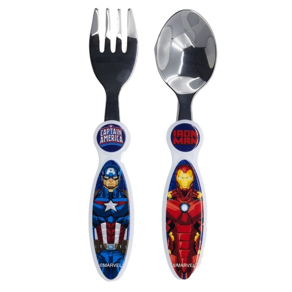 Children's cutlery made of metal, set of 2, Avengers