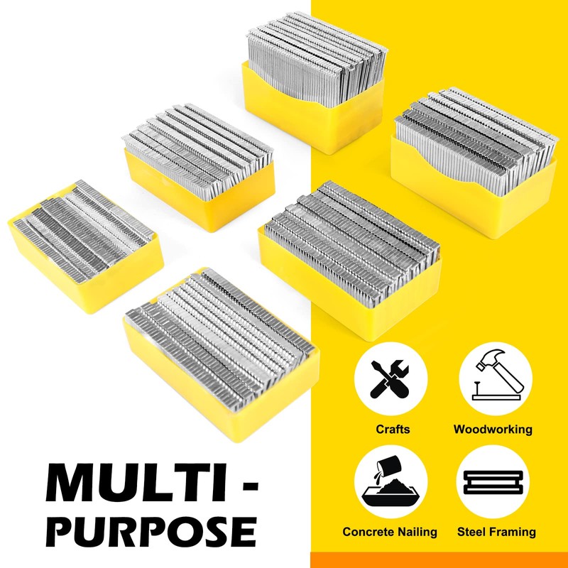 KIMSING 14 Gauge 3/4'' Length Concrete Nails Concrete T-Nails for