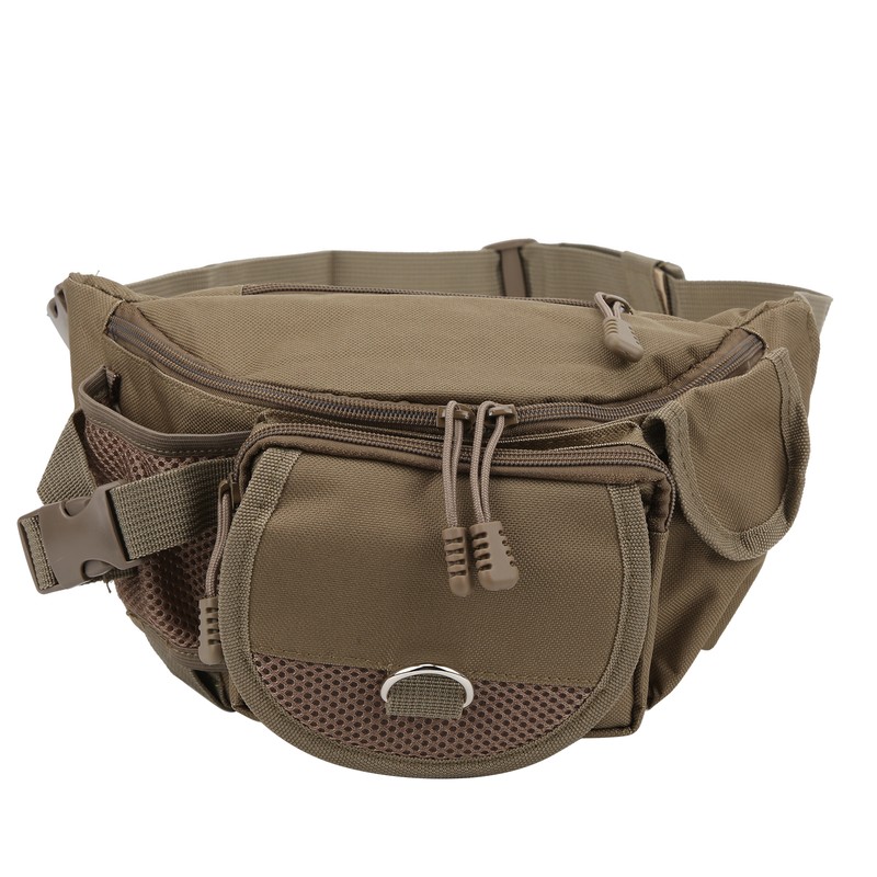 Fishing Bag Portable Polyester Storage Pack Bumbag Adjustable for Outdoor
