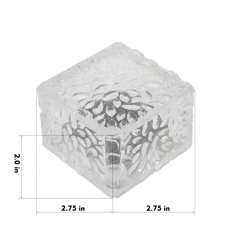 JKIMK Solar Brick Lights - Outdoor Waterproof Patio & Garden