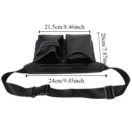 Hairdresser Scissor Bag, Hairstylist Waist Belt, PU Leather Hairdressing Tools Storage Holster with Waist Belt, Hair Salon Scissor Storage Waist Bag