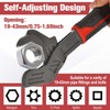 GOLD DEER 12" Self Adjusting Wrench 0.75"-1.69"(19-43MM) Multi-Function Self Locking