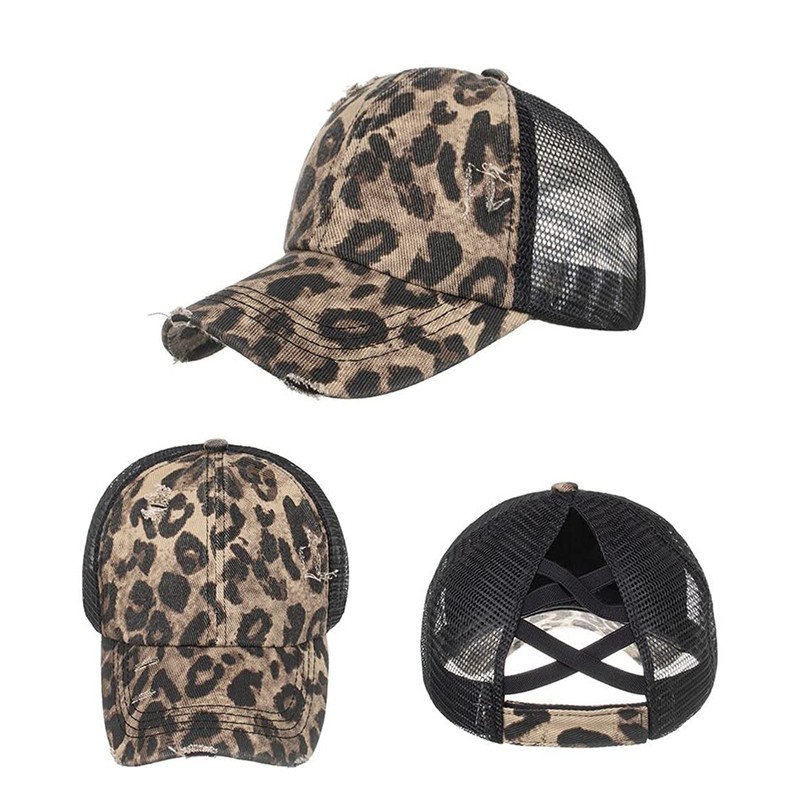 Ruicheng Ponytail Cap Women's Summer Mesh Baseball Cap Baseball Cap