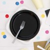 Unique Party 32080 Black Paper 9" Round Dinner Plates |