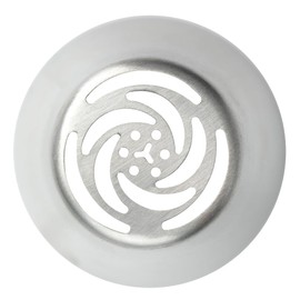 Pastry Tek Stainless Steel #1 Russian Piping Tip - 1 1/2" x 1 1/2" x 1 3/4" - 1 Count Box - Restaurantware