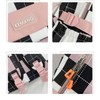 jupkem Checkered Backpack for Women Cute Backpack Black and White