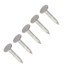 TERF® 13mm X 3mm Galvanised ELH Clout Nails 13mm (1/2'') X 3mm Extra Large Head Clout Nails for Roofing DIY and Crafts Home Decor Woodwork Furniture and Construction - Pack of 200