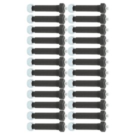 Trailer Axle Shackle Bolt,24PCS Spring Shackle Bolt with Locknut Steel Strong Strength Fit for 2000 3500 5200 6000 7000 Axles