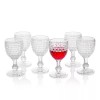 Everest Global Set of 6 Goblet Drinking Glass, 8.5 oz.