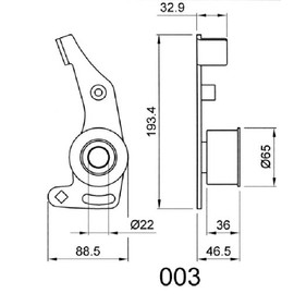 Japanparts BE-003 Riemenspanner, Zahnriemen