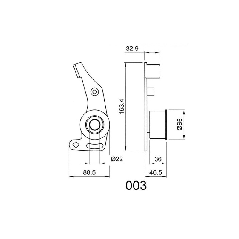 Japanparts BE-003 Riemenspanner, Zahnriemen