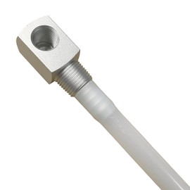 KSJED 12" inch Fuel Withdrawal Standard Boat Gas Tank Tube,Universal Fuel Tank Pick up Tube,Adjustable Length Fuel Tube With Strainer