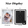 GUFONKOD 4x6 Bling Picture Frame Sparkle Glass Photo Frames 4x6