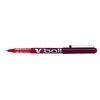 Pilot VB5V ball liquid ink rollerball pens pack of 6Red