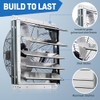 iLIVING 18" Wall Mounted Shutter Exhaust Fan, Automatic Shutter, with