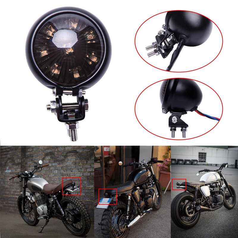 JMTBNO Motorcycle LED Stop Tail Light Brake Light Rear Brake