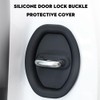 4 Pcs Car Silicone Door Latch Protective Covers, Universal Fit,