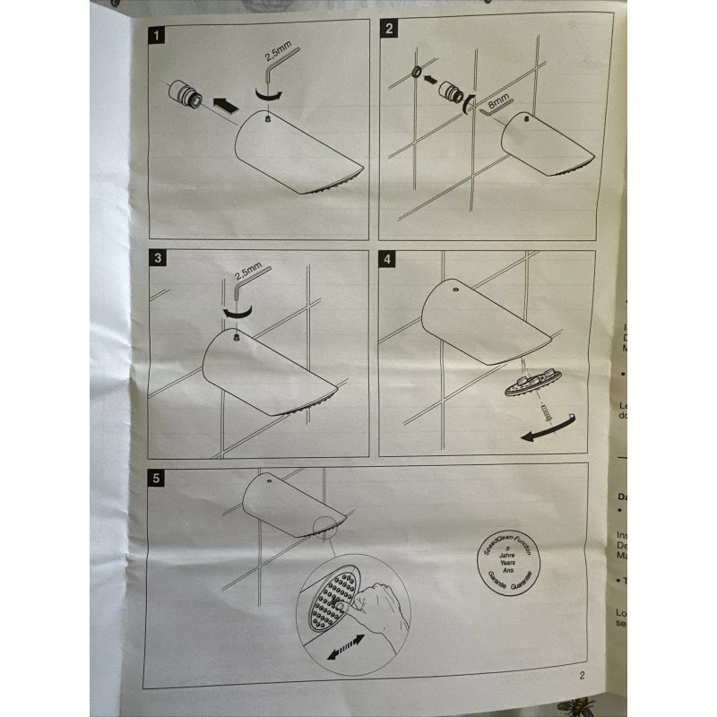 Grohe Atrio Luxury Non-Adjustable Shower Head 28305BE0 Infinity Sterling NEW