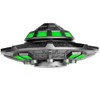 Cool UFO Fidget Spinner Metal Glow in The Dark, Heavy
