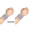 Solace Care Elastic Wrist Supports Compression with Adjustable Strap (Pair)