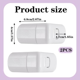 2PCS Child Locks for Drawers, Draw Locks for Children, Easy Installation Child Locks for Kitchen Cupboards, Child Proof DrawerLocks for Refrigerator Closet Oven Trash Oven(White)