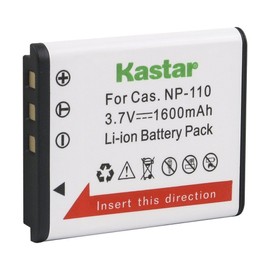 For Casio 1x Kastar Battery for Casio NP-110 NP110 Exilim EX-FC200S EX-Z2000 EX-Z3000