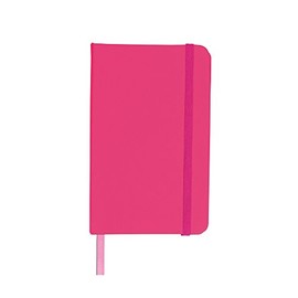 eBuyGB A6 Coloured Hardback Lined Paper Notebook, Pink 1301211