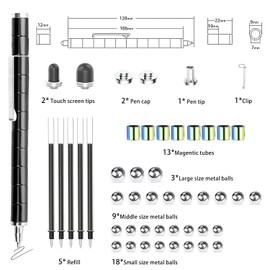 PATRICHOR Fidget Gel Pen Gifts - Funny Gift for Him, Novelty Birthday Gift for Men, Best Friend, Boyfriend, Dad, Man-Cool Things for Teenagers Girls Boys Gifts (Black)