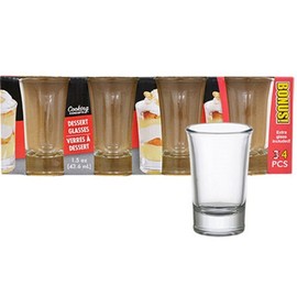 1.5-oz. Dessert Shot Glasses, 4-Pack