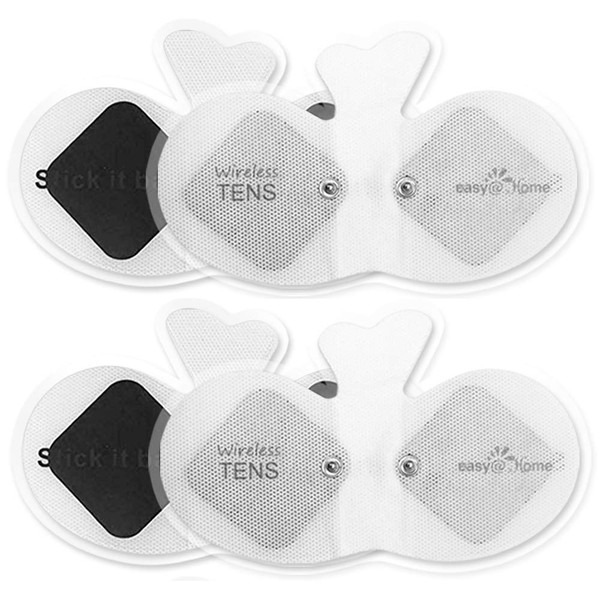 Easy@Home Tens Unit Wireless Electrode Pads Self Stick Carbon Pads,
