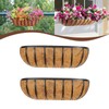 JFFLYIT 2 Pcs 24“ Railing Planter Window Box Deck Railing