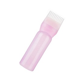 FOMIYES Hair Coloring Bottle Comb Applicator 300ml Hair Dye Applicator for Root Touch-Up Home Use and Salon Professionals Pink
